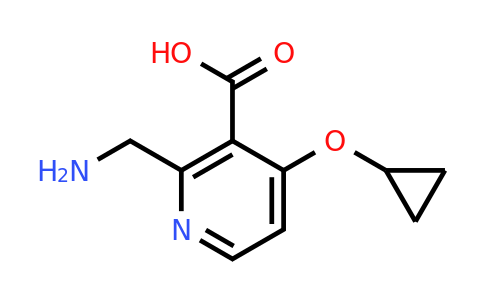 CAS 1243481-26-6 | 2-(Aminomethyl)-4-cyclopropoxynicotinic acid
