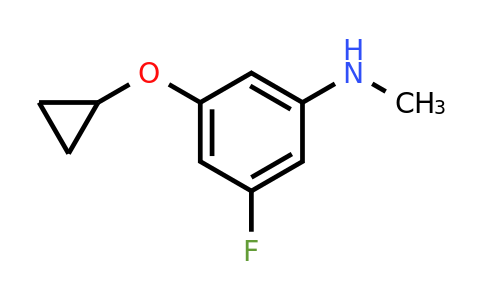 CAS 1243481-34-6 | 3-Cyclopropoxy-5-fluoro-N-methylaniline