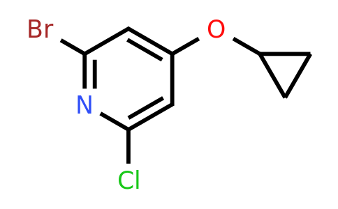 CAS 1243481-35-7 | 2-Bromo-6-chloro-4-cyclopropoxypyridine