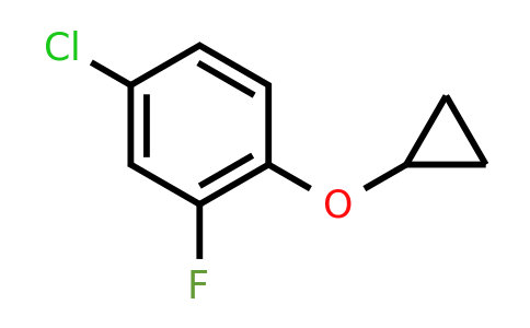 CAS 1243481-39-1 | 4-Chloro-1-cyclopropoxy-2-fluorobenzene
