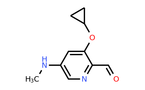 CAS 1243481-45-9 | 3-Cyclopropoxy-5-(methylamino)picolinaldehyde