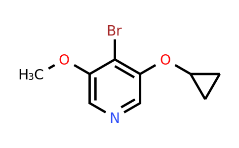 CAS 1243481-46-0 | 4-Bromo-3-cyclopropoxy-5-methoxypyridine