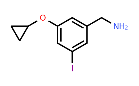 CAS 1243481-47-1 | (3-Cyclopropoxy-5-iodophenyl)methanamine