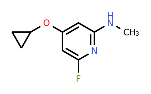 CAS 1243481-53-9 | 4-Cyclopropoxy-6-fluoro-N-methylpyridin-2-amine