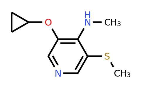 CAS 1243481-62-0 | 3-Cyclopropoxy-N-methyl-5-(methylsulfanyl)pyridin-4-amine