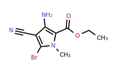 CAS 1243481-64-2 | Ethyl 3-amino-5-bromo-4-cyano-1-methyl-pyrrole-2-carboxylate