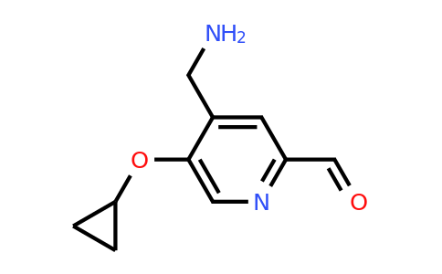 CAS 1243481-65-3 | 4-(Aminomethyl)-5-cyclopropoxypicolinaldehyde