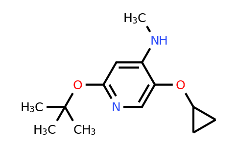 CAS 1243481-67-5 | 2-Tert-butoxy-5-cyclopropoxy-N-methylpyridin-4-amine