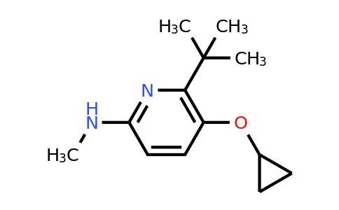 CAS 1243481-70-0 | 6-Tert-butyl-5-cyclopropoxy-N-methylpyridin-2-amine
