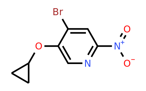 CAS 1243481-78-8 | 4-Bromo-5-cyclopropoxy-2-nitropyridine