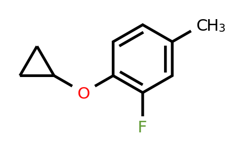CAS 1243481-81-3 | 1-Cyclopropoxy-2-fluoro-4-methylbenzene