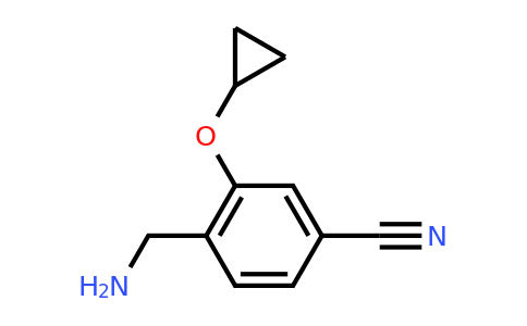 CAS 1243481-83-5 | 4-(Aminomethyl)-3-cyclopropoxybenzonitrile