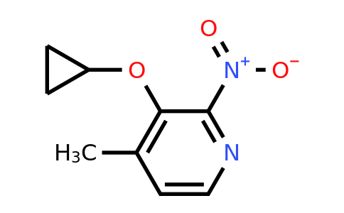 CAS 1243481-86-8 | 3-Cyclopropoxy-4-methyl-2-nitropyridine