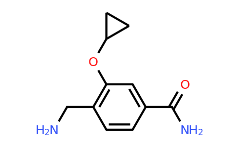 CAS 1243481-87-9 | 4-(Aminomethyl)-3-cyclopropoxybenzamide