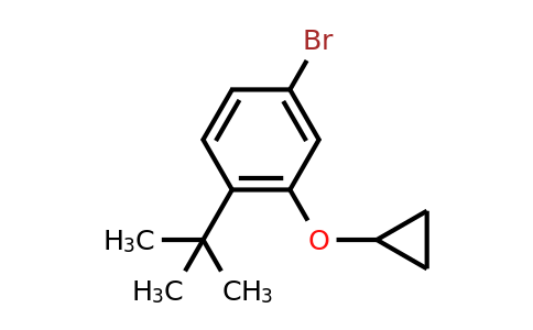 CAS 1243481-88-0 | 4-Bromo-1-tert-butyl-2-cyclopropoxybenzene