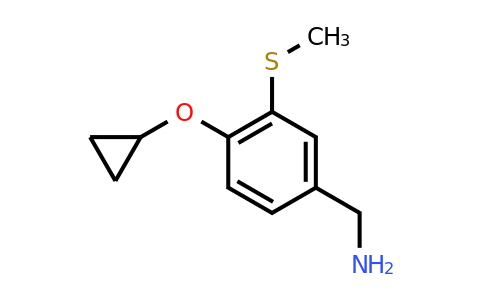 CAS 1243481-92-6 | (4-Cyclopropoxy-3-(methylthio)phenyl)methanamine