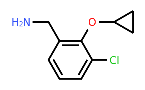 CAS 1243482-03-2 | (3-Chloro-2-cyclopropoxyphenyl)methanamine