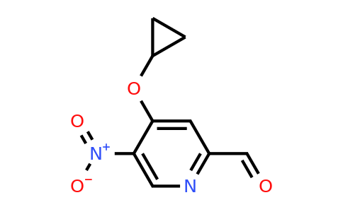 CAS 1243482-12-3 | 4-Cyclopropoxy-5-nitropicolinaldehyde