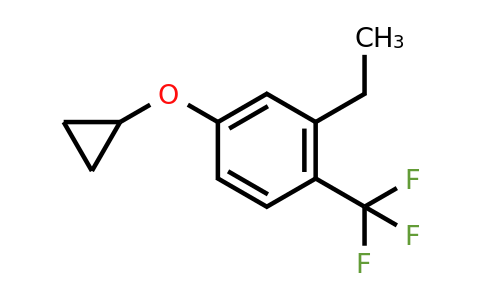 CAS 1243482-13-4 | 4-Cyclopropoxy-2-ethyl-1-(trifluoromethyl)benzene