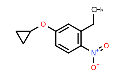 CAS 1243482-16-7 | 4-Cyclopropoxy-2-ethyl-1-nitrobenzene