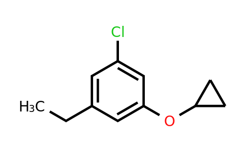 CAS 1243482-34-9 | 1-Chloro-3-cyclopropoxy-5-ethylbenzene