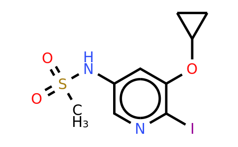 CAS 1243482-41-8 | N-(5-cyclopropoxy-6-iodopyridin-3-YL)methanesulfonamide