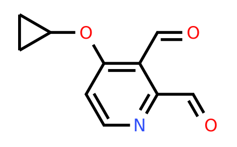 CAS 1243482-51-0 | 4-Cyclopropoxypyridine-2,3-dicarbaldehyde
