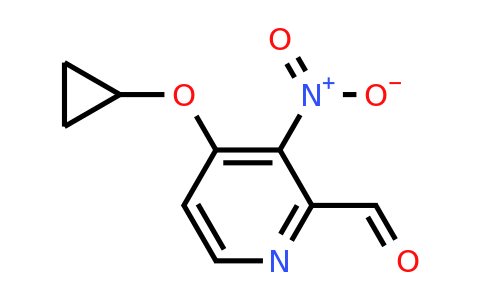 CAS 1243482-52-1 | 4-Cyclopropoxy-3-nitropicolinaldehyde