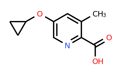 CAS 1243482-53-2 | 5-Cyclopropoxy-3-methylpicolinic acid