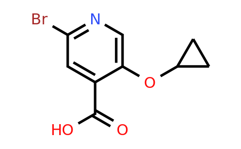 CAS 1243482-54-3 | 2-Bromo-5-cyclopropoxyisonicotinic acid