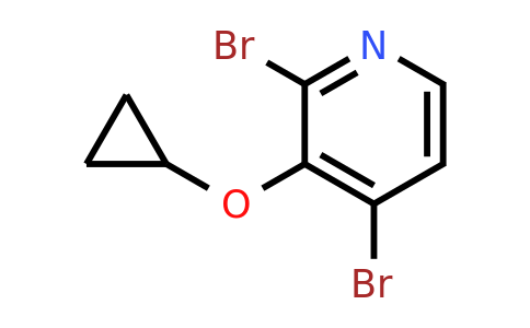 CAS 1243482-55-4 | 2,4-Dibromo-3-cyclopropoxypyridine