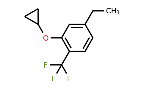 CAS 1243482-58-7 | 2-Cyclopropoxy-4-ethyl-1-(trifluoromethyl)benzene