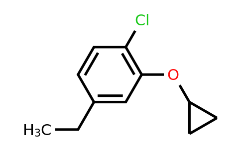 CAS 1243482-60-1 | 1-Chloro-2-cyclopropoxy-4-ethylbenzene