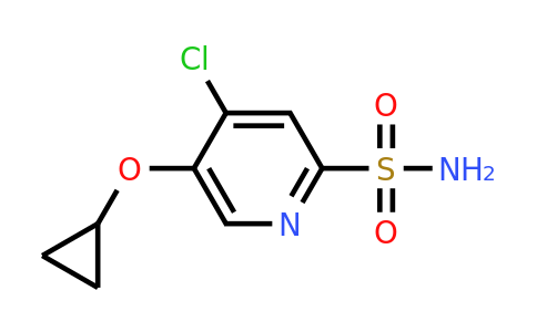CAS 1243482-65-6 | 4-Chloro-5-cyclopropoxypyridine-2-sulfonamide