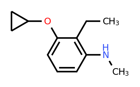 CAS 1243482-67-8 | 3-Cyclopropoxy-2-ethyl-N-methylaniline