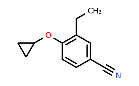 CAS 1243482-68-9 | 4-Cyclopropoxy-3-ethylbenzonitrile
