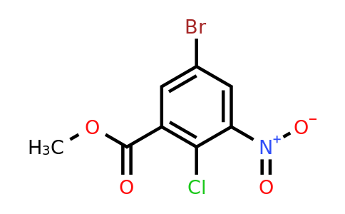 CAS 124371-59-1 | methyl 5-bromo-2-chloro-3-nitro-benzoate