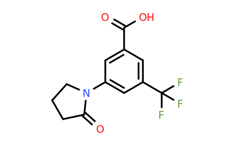 CAS 1244030-93-0 | 3-(2-Oxopyrrolidin-1-yl)-5-(trifluoromethyl)benzoic acid