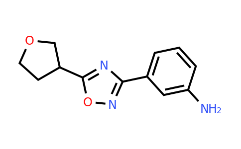 CAS 1244030-98-5 | 3-[5-(Oxolan-3-yl)-1,2,4-oxadiazol-3-yl]aniline