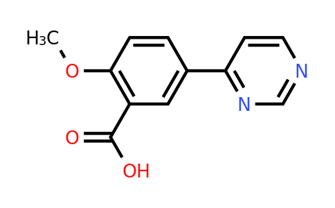 CAS 1244949-12-9 | 2-Methoxy-5-(pyrimidin-4-yl)benzoic acid