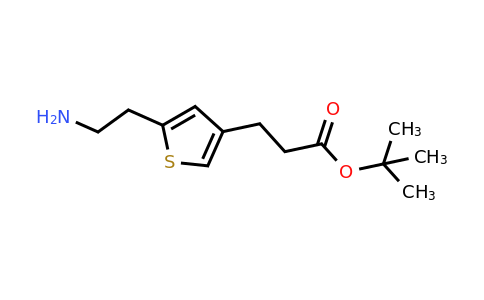 CAS 124499-24-7 | tert-Butyl 3-[5-(2-amino-ethyl)-thiophen-3-yl]-propionate