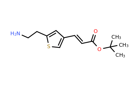 CAS 124499-25-8 | tert-Butyl 3-[5-(2-amino-ethyl)-thiophen-3-yl]-acrylate