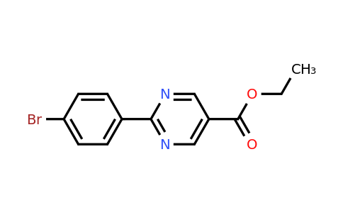 CAS 1245145-00-9 | Ethyl 2-(4-bromophenyl)pyrimidine-5-carboxylate