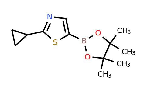 CAS 1245524-04-2 | 2-(Cyclopropyl)thiazole-5-boronic acid pinacol ester