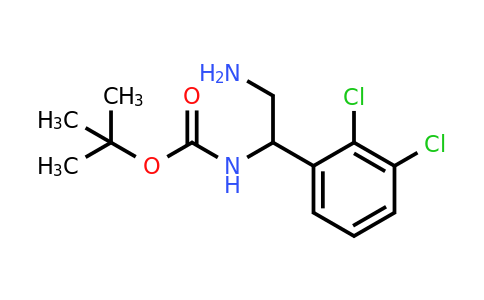 CAS 1245622-39-2 | tert-Butyl N-[2-amino-1-(2,3-dichlorophenyl)ethyl]carbamate