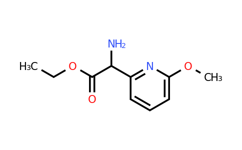 CAS 1245913-73-8 | Amino-(6-methoxy-pyridin-2-YL)-acetic acid ethyl ester