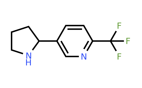 CAS 1245916-00-0 | 5-Pyrrolidin-2-YL-2-(trifluoromethyl)pyridine