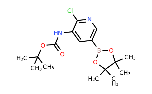CAS 1246184-56-4 | tert-Butyl (2-chloro-5-(4,4,5,5-tetramethyl-1,3,2-dioxaborolan-2-yl)pyridin-3-yl)carbamate