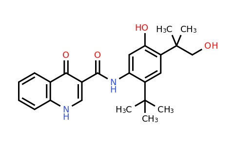 CAS 1246213-23-9 | N-(2-(tert-Butyl)-5-hydroxy-4-(1-hydroxy-2-methylpropan-2-yl)phenyl)-4-oxo-1,4-dihydroquinoline-3-carboxamide