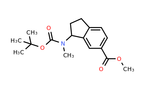 CAS 1246508-40-6 | methyl 3-[tert-butoxycarbonyl(methyl)amino]indane-5-carboxylate